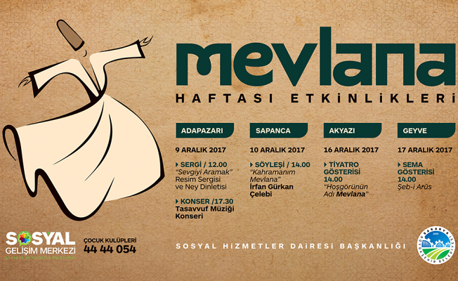 ‘Mevlana’ SGM’lerde anılacak — haber görseli