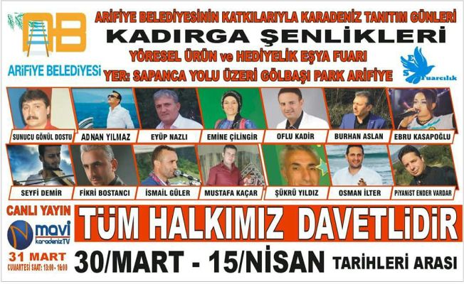 Arifiye Kadırga Şenlikleri başlıyor — haber görseli