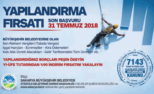 Yapılandırma fırsatında son gün 31 Temmuz  — haber görseli