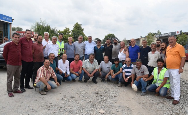 Karasu sanayide altyapı tamam sıra asfaltta — haber görseli