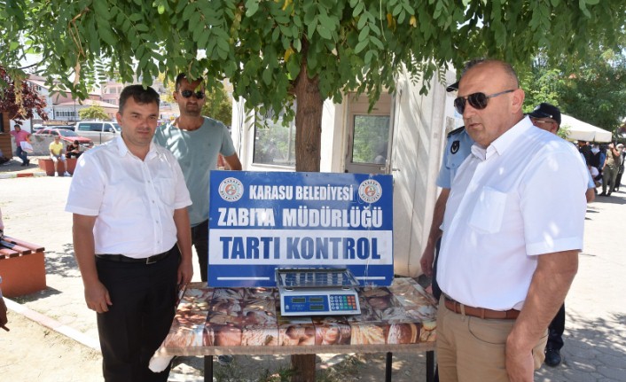 Karasu Belediyesi'nden Pazaryerine Tartı Kontrol Noktası — haber görseli