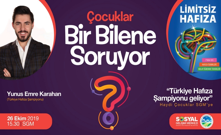 Çocuklar hafıza şampiyonu ile buluşacak — haber görseli