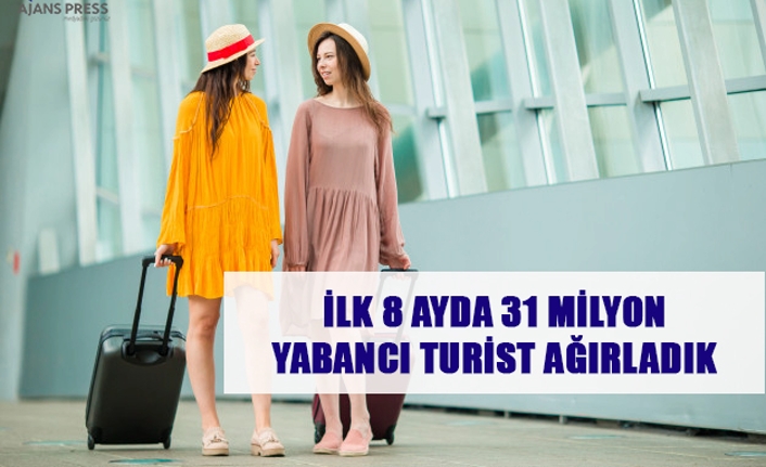 İlk 8 ayda 31 milyon yabancı turist ağırladık — haber görseli