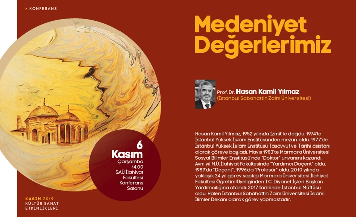 ‘Medeniyet Değerlerimiz’ SAÜ’de konuşulacak — haber görseli
