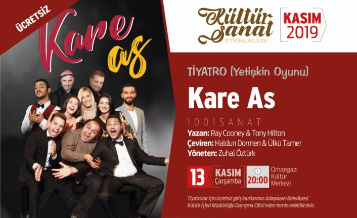 Tiyatro “Kare As” Çarşamba OKM’de — haber görseli