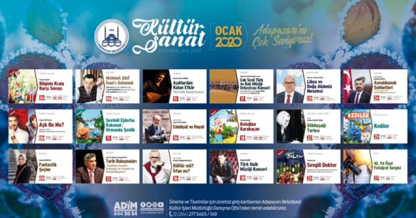 Adapazarı kültür sanatta ocak dolu dolu geçecek — haber görseli