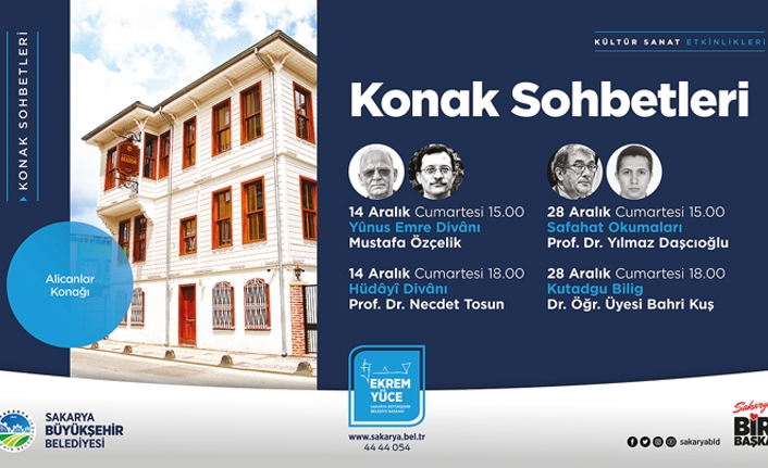 Aralık ‘Konak Sohbetleri’ başlıyor — haber görseli
