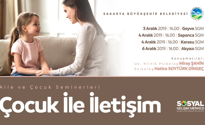 ‘Çocuk ve İletişim’ seminerleri SGM’lerde başlıyor — haber görseli