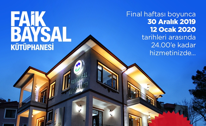 Finallere hazırlığın adresi: Faik Baysal Kütüphanesi — haber görseli