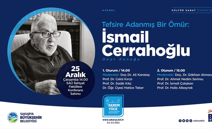 SAÜ’de İsmail Cerrahoğlu konuşulacak — haber görseli