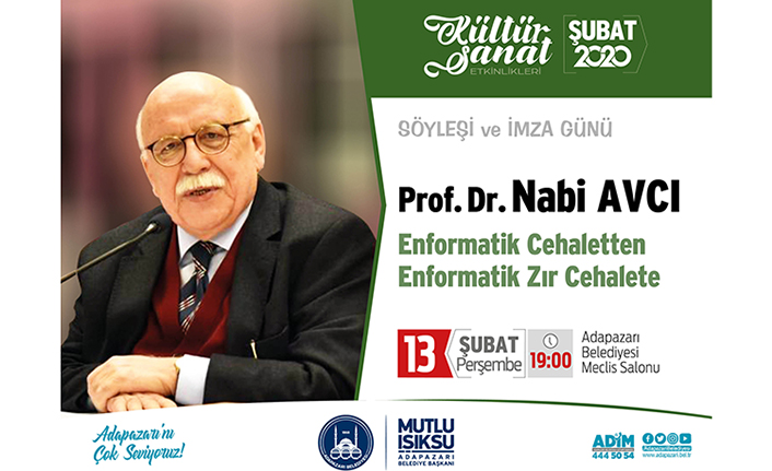 Prof. Dr. Nabi Avcı Adapazarı Kültür Sanatta — haber görseli