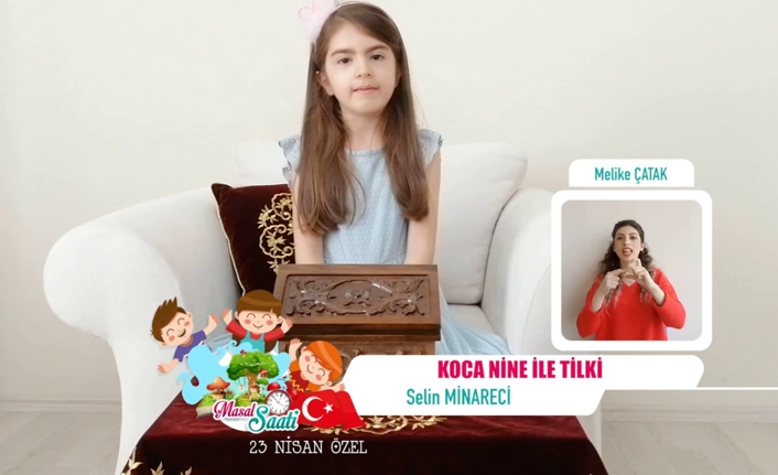 23 Nisan'da masalları öğrenciler anlattı — haber görseli