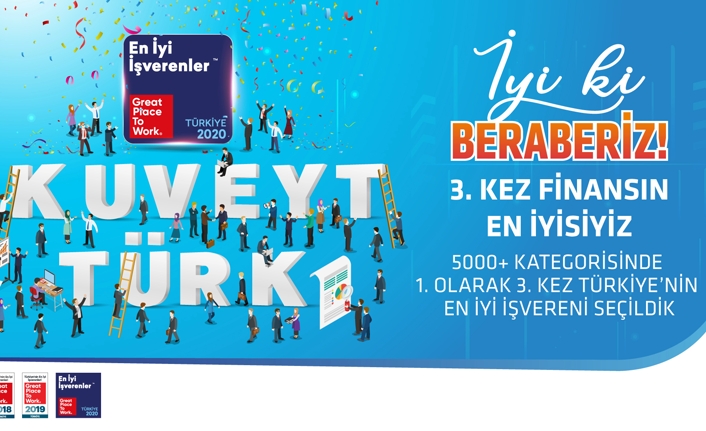 Kuveyt Türk üçüncü kez Türkiye’nin En İyi İşvereni seçildi  — haber görseli