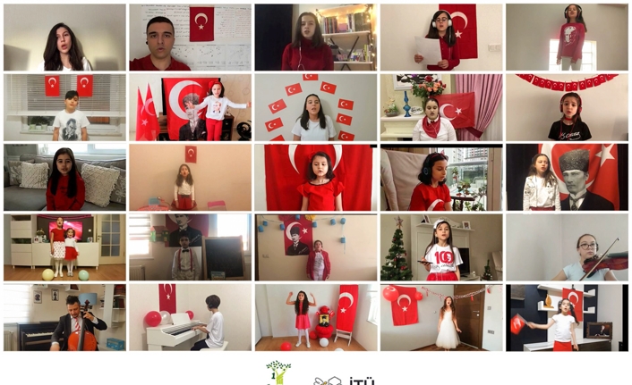 Öğrenciler 23 nisan’ın 100. yıl coşkusunu online yaşadı — haber görseli