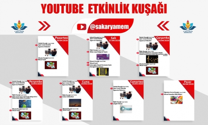 Sakarya MEM’in Youtube Etkinlik Kuşağı — haber görseli