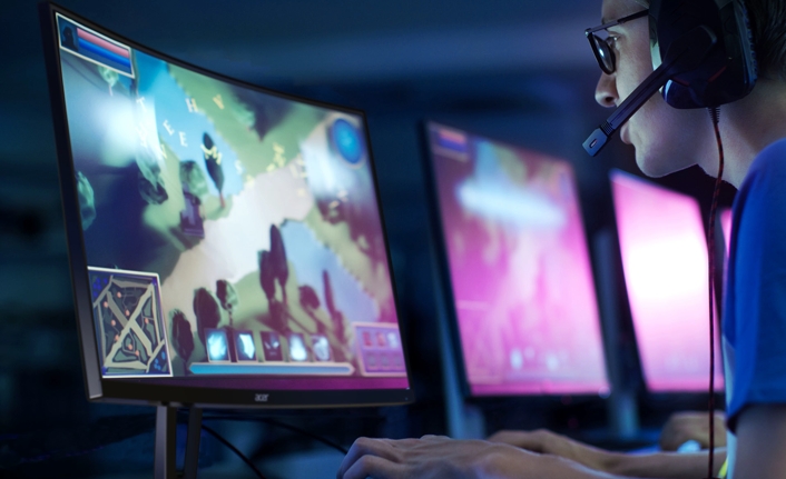 Acer’dan etkileyici izleme deneyimi sunan kavisli monitörler — haber görseli