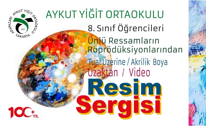 Aykut Yiğit Ortaokulundan Uzaktan Video Resim Sergisi — haber görseli
