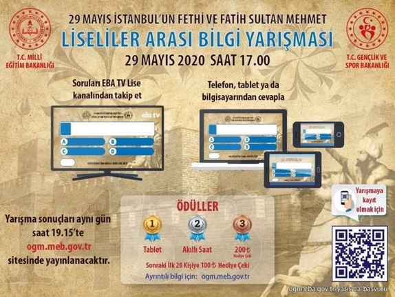 İstanbul'un Fethi Yarışması'nda Türkiye 8.si oldu. — haber görseli