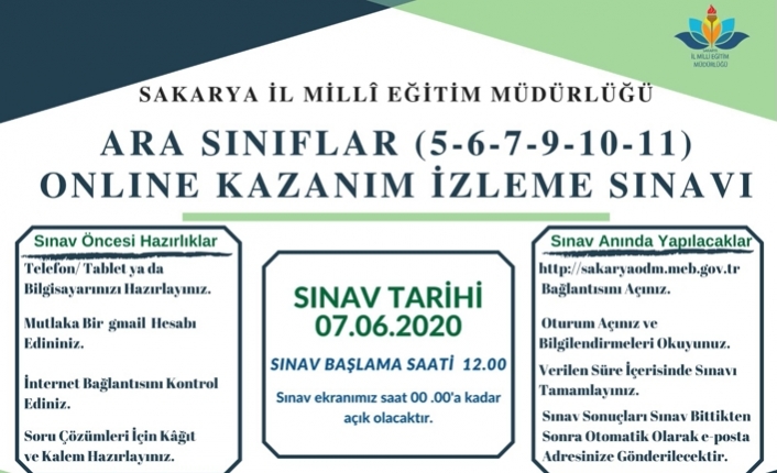 Sakarya Mem’den Öğrenci̇lere Onli̇ne Sınav Desteği̇ Tüm Hızıyla Devam Edi̇yor — haber görseli