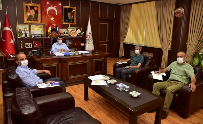 Başkan İshak Sarı, Yardımcıları ile Toplantı Yaptı — haber görseli