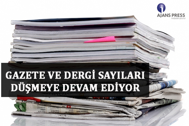 Gazete ve dergi sayıları düşmeye devam ediyor. — haber görseli
