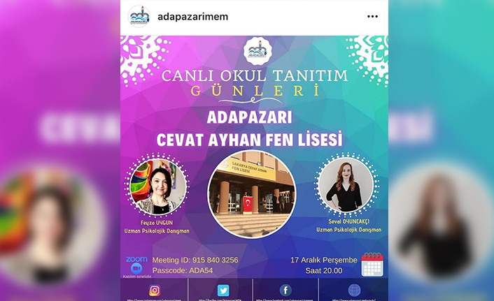 Adapazarı İlçe Milli Eğitim Müdürlüğünden Bir İlk “Canlı Okul Tanıtım Günleri” Başlıyor — haber görseli