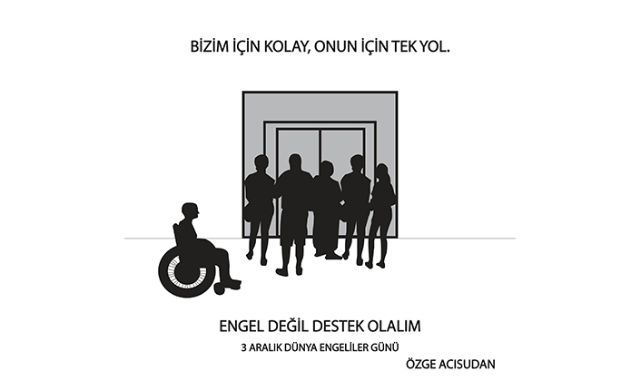 Grafik Tasarımı öğrencileri engelliler için tasarladı — haber görseli