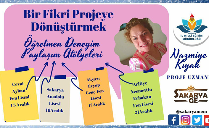 Öğretmen Deneyim Paylaşımları Atölyeleri "Bir Fikri Projeye Dönüştürmek" — haber görseli