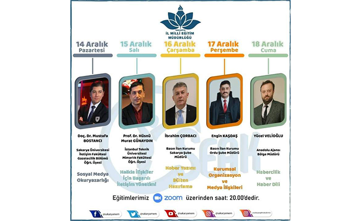 Sakarya MEM'den Basın ve Halkla İlişkiler Eğitimleri — haber görseli