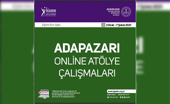 Adapazarı ilçe MEM  online atölye çalısmaları — haber görseli