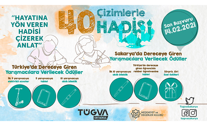 Ortaokul Öğrencileri 40 Hadisi Resmediyor — haber görseli