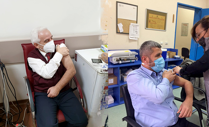 Tıp Merkezi sağlık çalışanları CoronaVac aşısı oldu — haber görseli