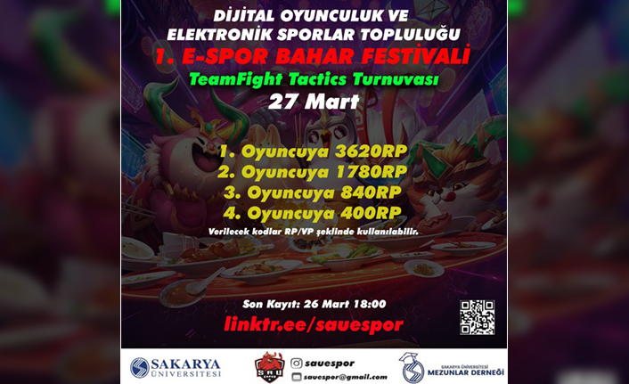 SAÜ’nün İlk Büyük Çaptaki E-Spor Festivali Başlıyor — haber görseli