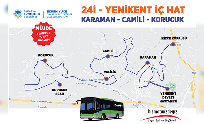 Yenikent bölgesinde yeni belediye otobüs hattı hizmete başladı — haber görseli