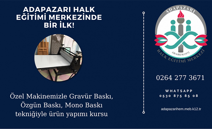 Adapazarı Halk Eğitimi Merkezinde Bir İlk — haber görseli