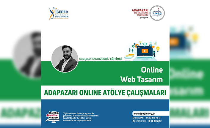 Adapazarı ilçe MEM’den “online atölye çalışmaları”  — haber görseli