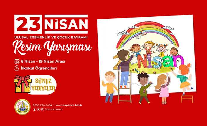 Sapanca Belediyesi’nden 23 Nisan Konulu Resim Yarışması — haber görseli