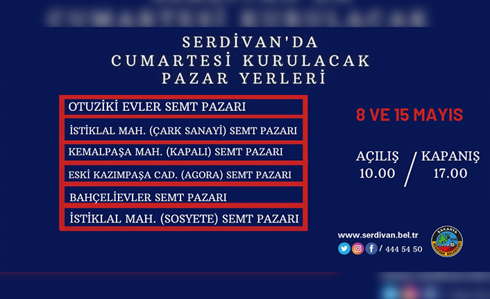 Serdivan’da Pazarlara Hafta Sonu Düzenlemesi — haber görseli