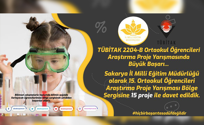 TÜBİTAK Projelerinde Sakaryalı Öğrencilerin Büyük Başarısı — haber görseli