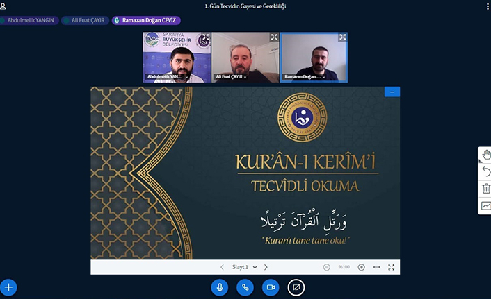SAMEK’in online programıyla Osmanlı Türkçesi ve Kuran-ı Kerim öğrendiler — haber görseli