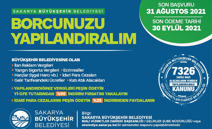 Yapılandırma fırsatında son başvuru tarihi 31 Ağustos — haber görseli