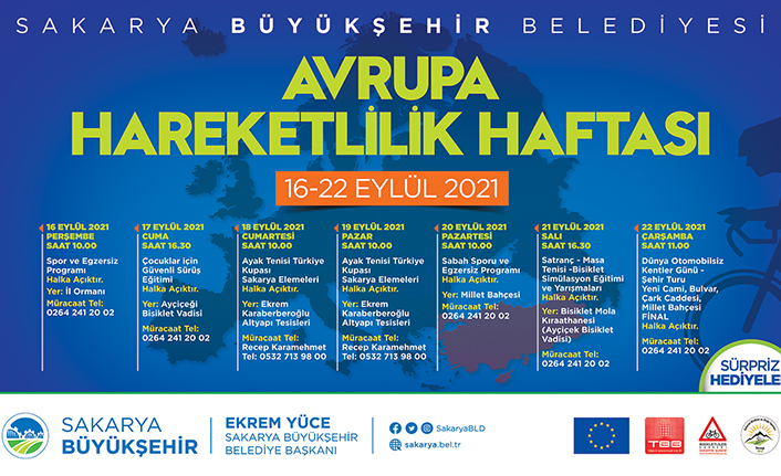 Sakarya’da Avrupa Hareketlilik Haftası bir dizi etkinlikle geçecek — haber görseli