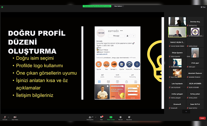 Sosyal Medya ve Google Reklamları SATSO'da Anlatıldı — haber görseli