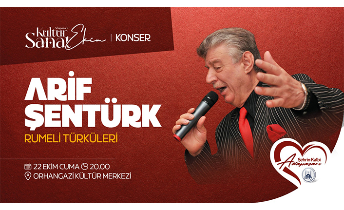 Arif Şentürk Rumeli Türküleriyle Orhangazi Kültür Merkezi’nde — haber görseli