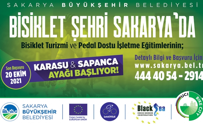 Bisiklet turizmi ve pedal dostu işletme eğitimleri Karasu ve Sapanca’da — haber görseli
