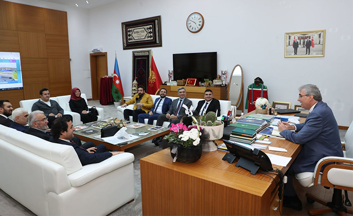 Yeni Dünya Vakfı’ndan Başkan Ekrem Yüce’ye ziyaret — haber görseli