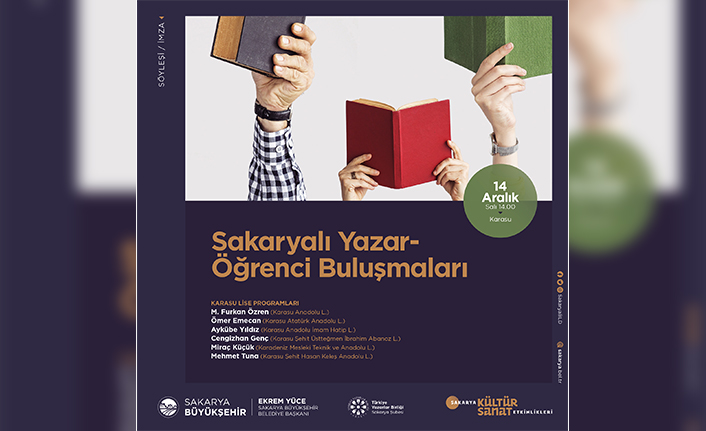 Sakaryalı yazarlar Karasu’da öğrencilerle buluşacak — haber görseli