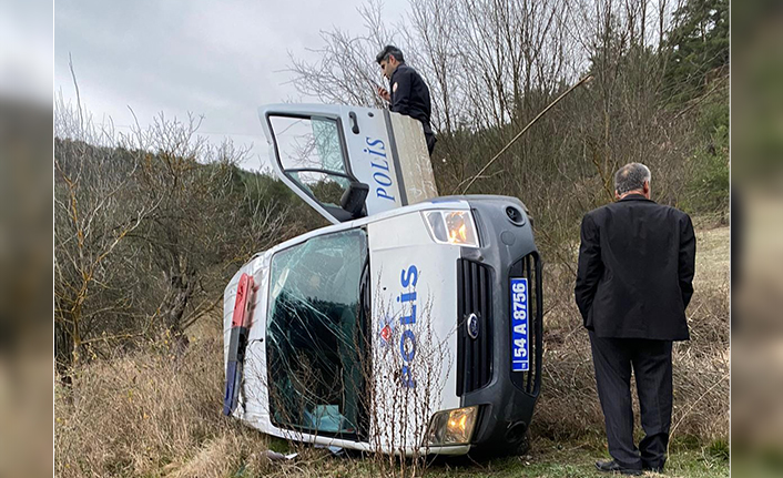Taraklı’da Polis otosu takla attı — haber görseli