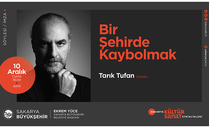  Yazar Tarık Tufan AKM’de olacak — haber görseli