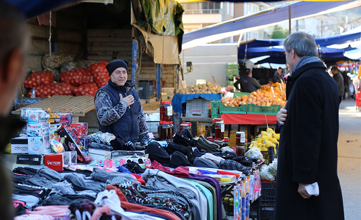 Alemdar ve Erken, Pazar Esnafını Ziyaret Etti — haber görseli